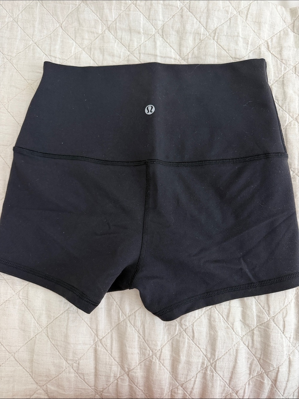 lululemon athletica Black High-Rise Bike Shorts